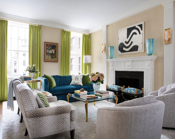 A Pop of Color for The Living Space