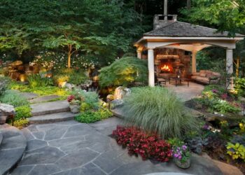 Creative Stone Patio ideas for Your Background Designs