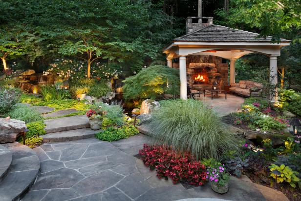 Creative Stone Patio ideas for Your Background Designs