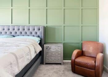 Easy DIY Geometric Wood Accent Wall