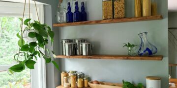 How to Make DIY Floating Kitchen Shelves