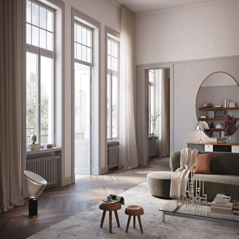 The Ceiling to Floor Curtains