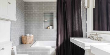 Best Farmhouse Shower Niche Ideas