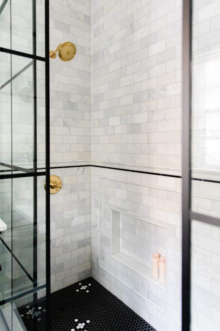 Camouflaged Shower Niche