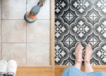 How to Paint Tile Floor