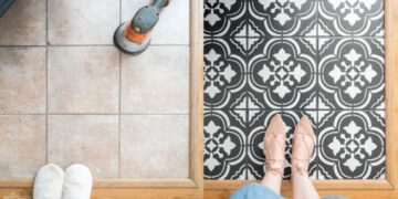 How to Paint Tile Floor