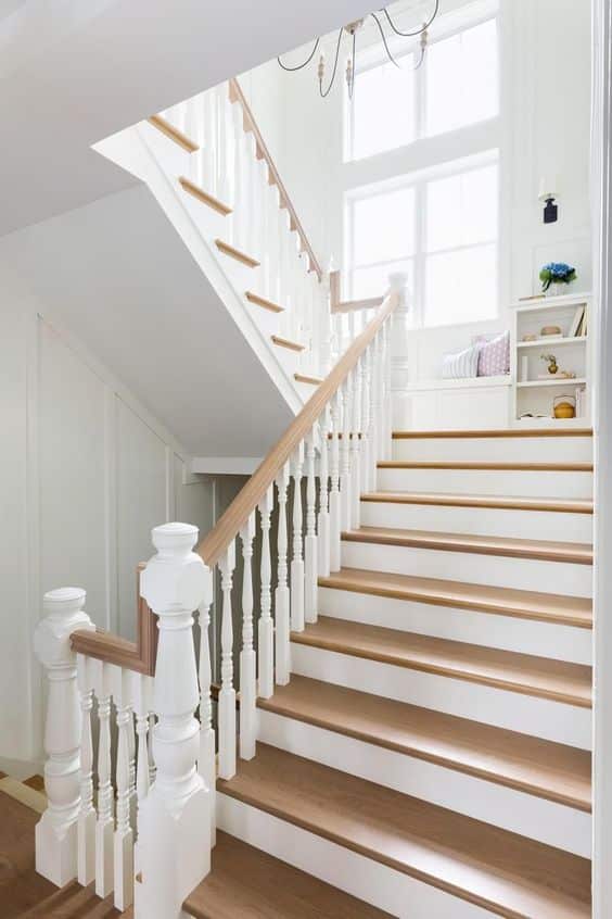 Light Wood Stair Landing