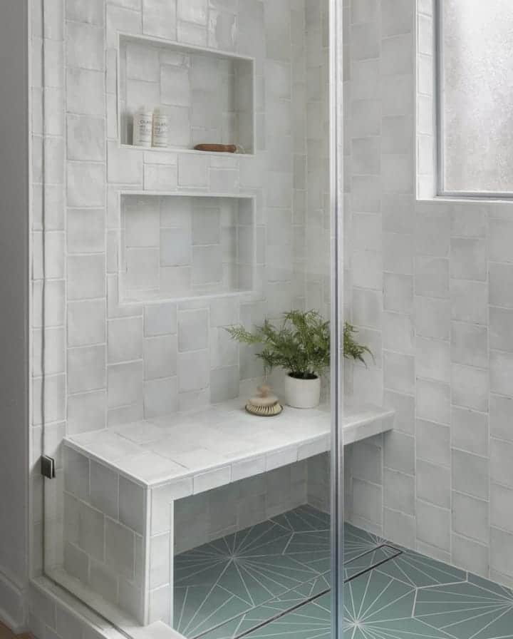 Shower Niche with a Bench