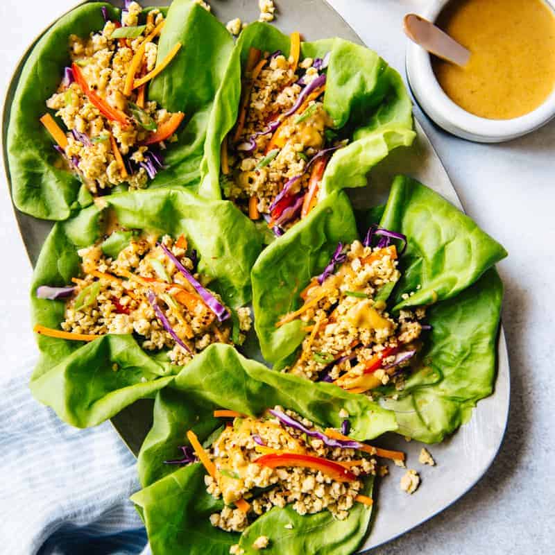 Tempeh Lettuce Wraps