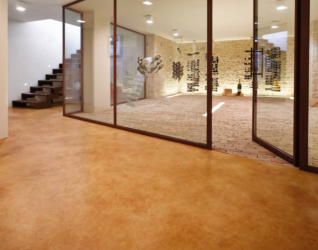 The Charm of the Mottled Finish on the Acid-Stain Floor