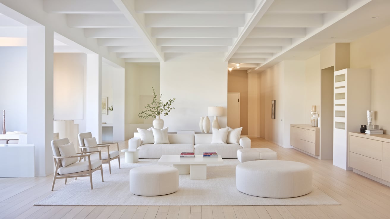 BM Chantilly Lace and SW White Paints