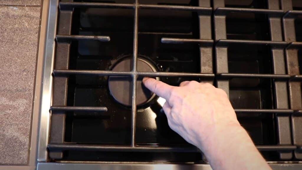 1-check the burner cap alignmen