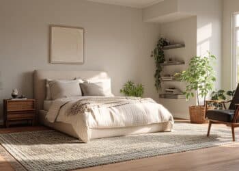 5x8 rug under queen bed.png