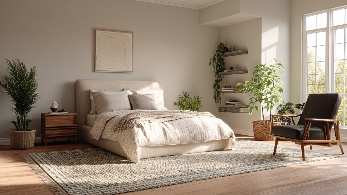 5x8 rug under queen bed.png