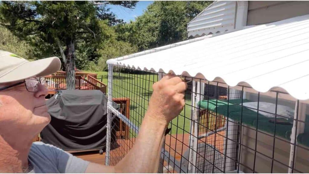 adding roof and weatherproffin