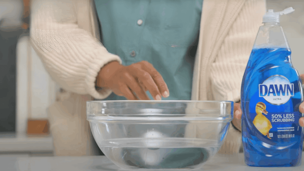 apply your cleaning solution