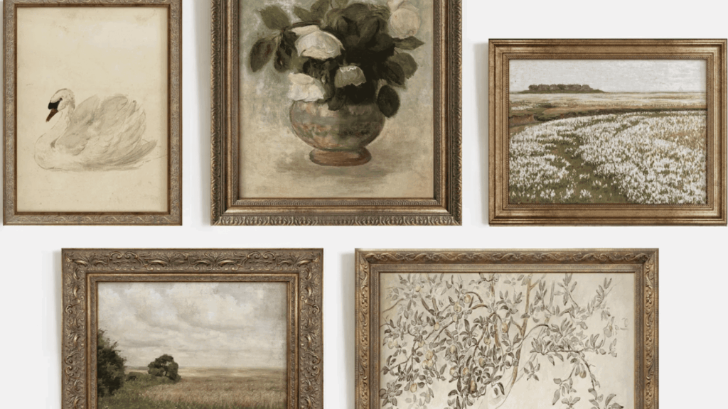 artistic gallery wall set