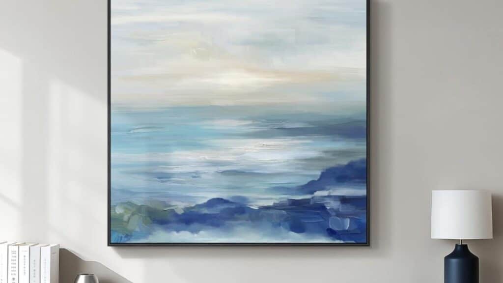 blue coastal abstract