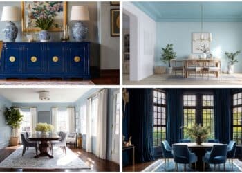 blue dining room