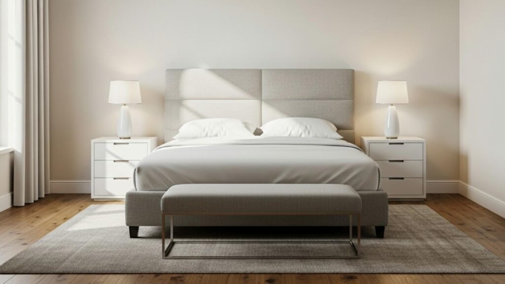 center the bed for balanc