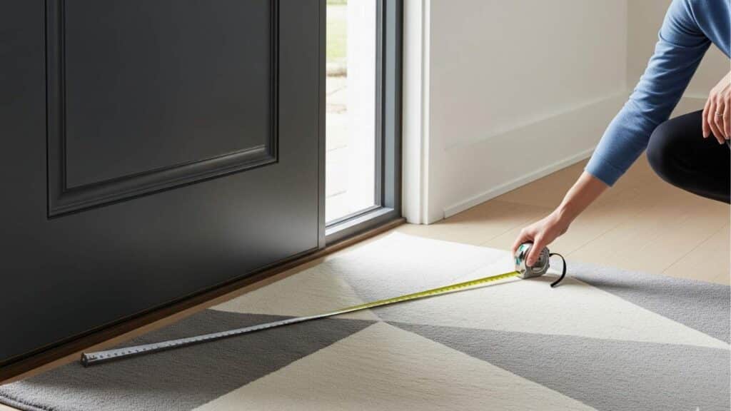 check door swing clearnc