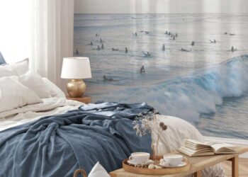 coastal wall art feature
