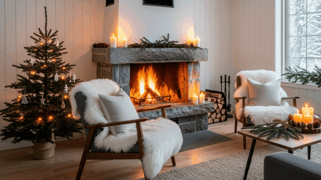 cozy faux fur accents