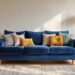 decorating around a navy blue sofa made easy