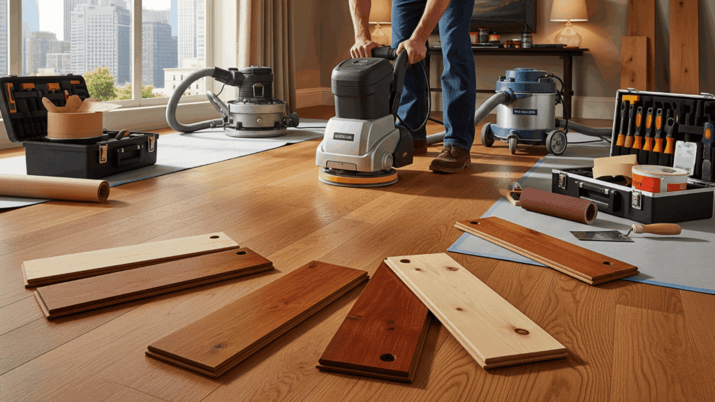 factors influencing hardwood floor refinishing costs