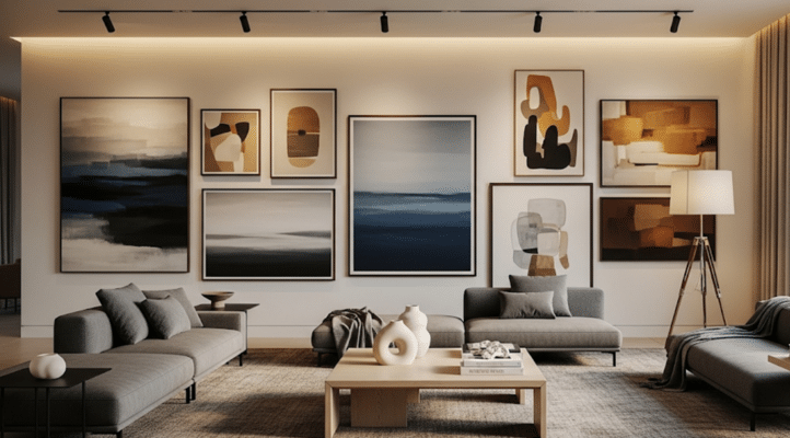 Floor-to-Ceiling Art Display