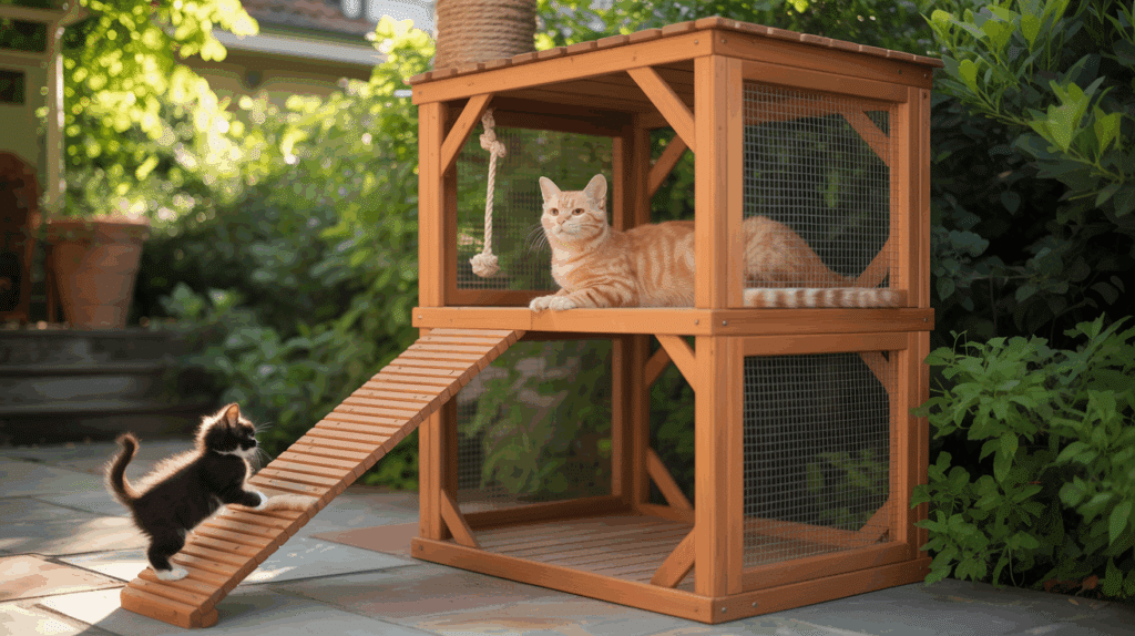 freestanding backyard catio