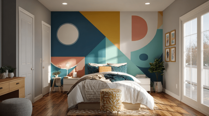 Geometric Painted Shapes