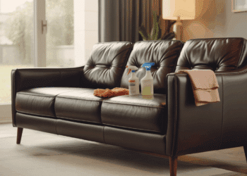 how to clean a leather sofa