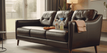 how to clean a leather sofa