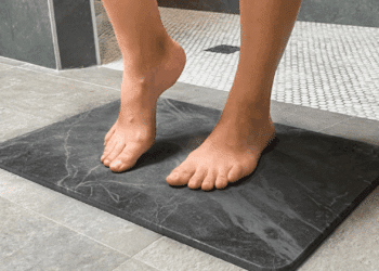 how to clean a stone bath mat