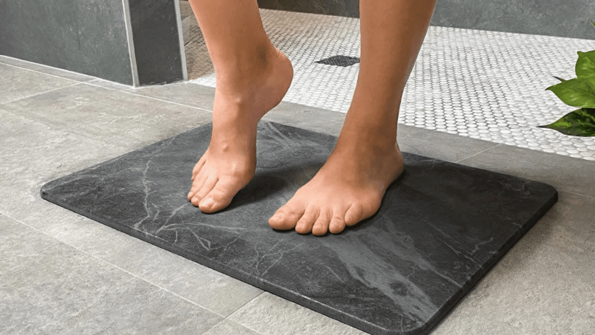 how to clean a stone bath mat