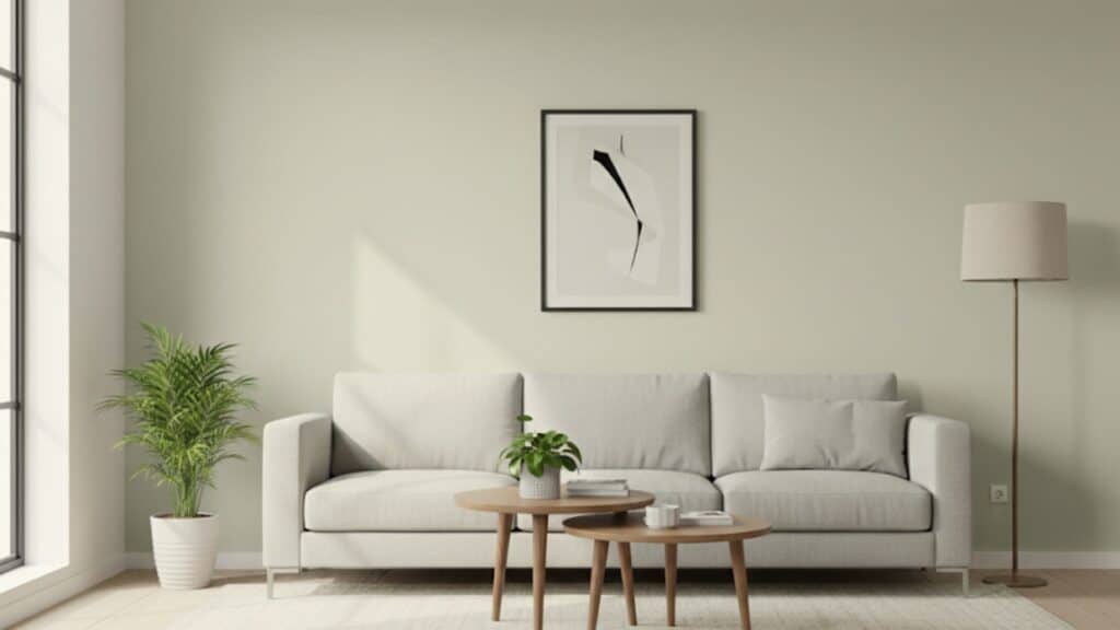 living room benjamin moore silver sage