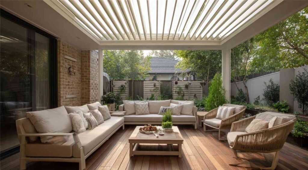 louvered roof system
