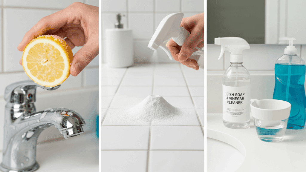 mild everyday solutions to remove soap scum