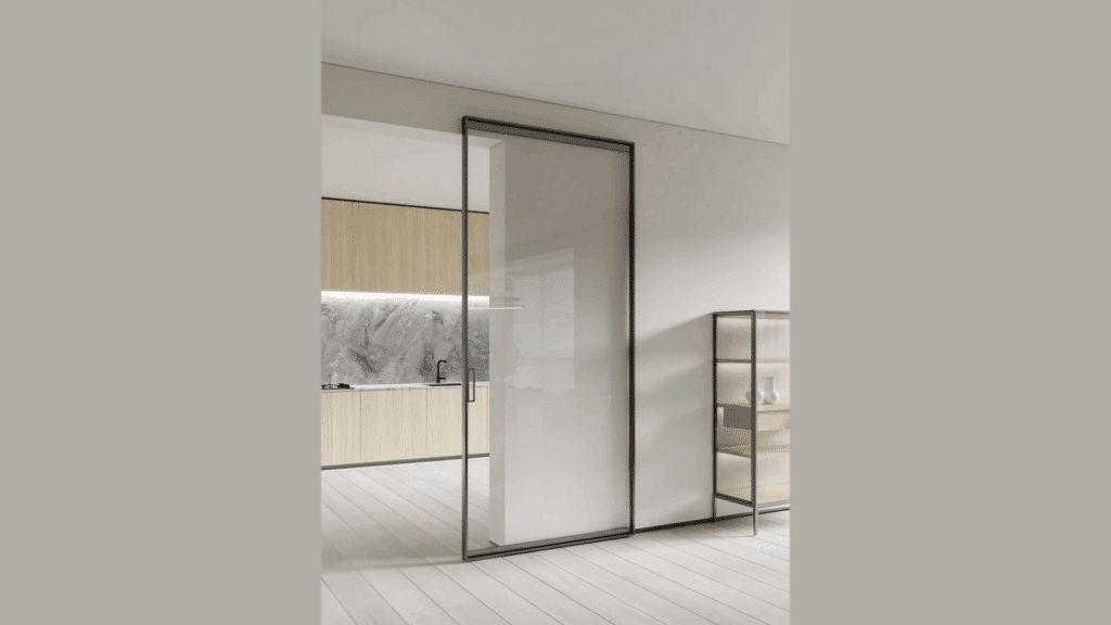 minimalist aluminium door