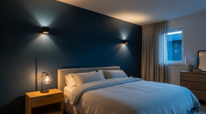 Moody Dark Painted Wall