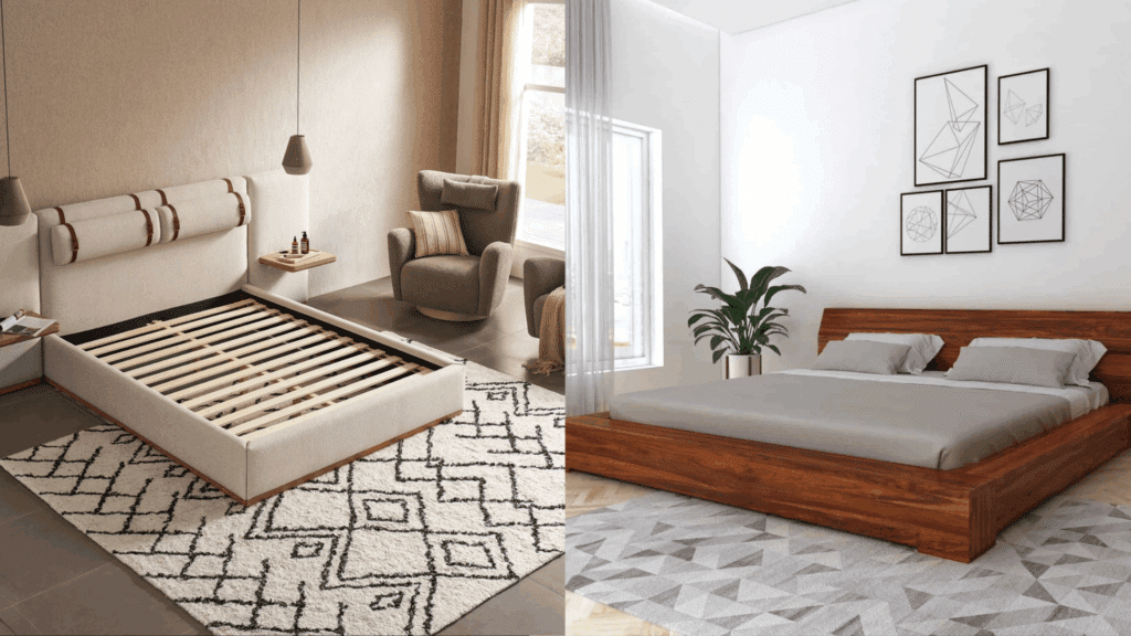 platform bed vs panel bed