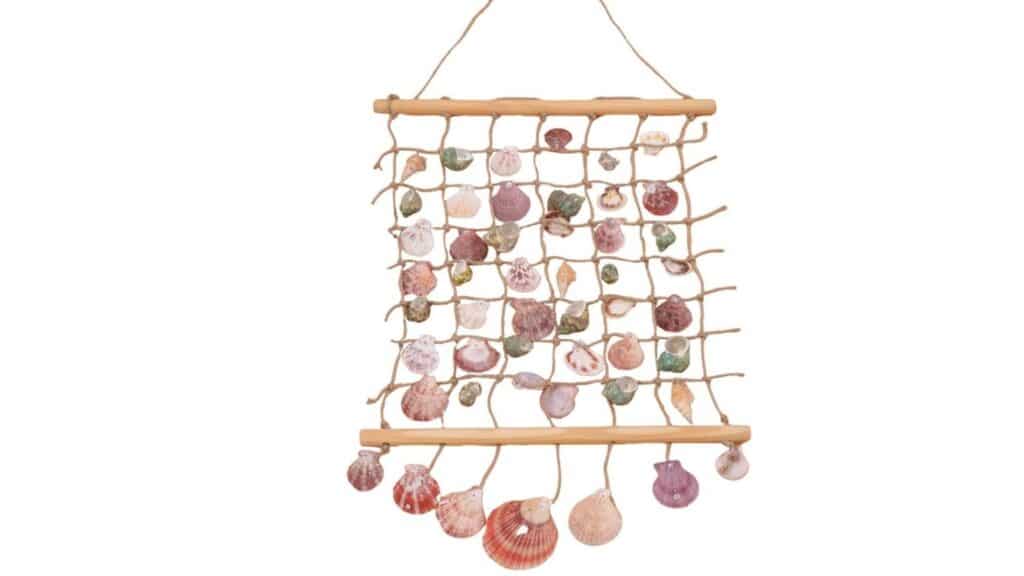 seashell wall hanging