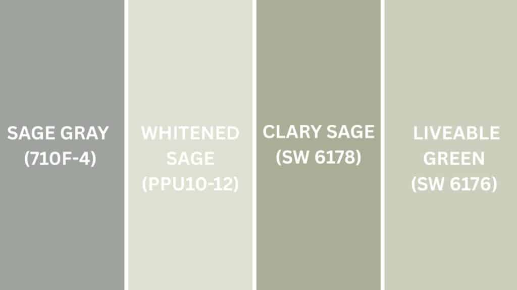 silver sage Other Brands similar paint colors