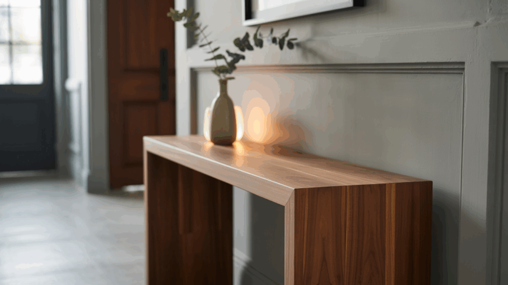 sleek console table