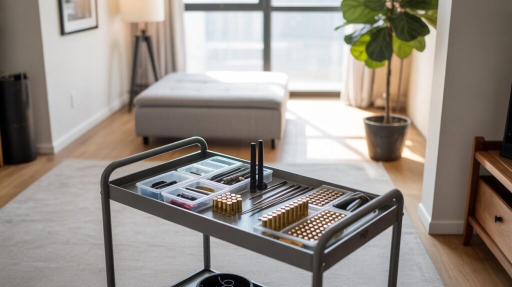sleek rolling cart