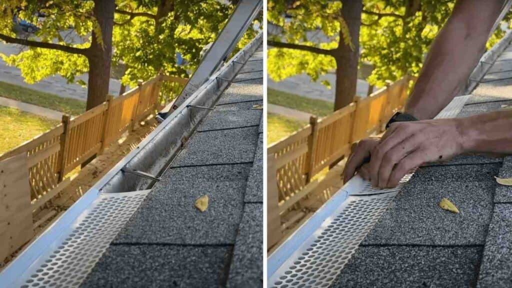 Start Installation at the Downspout End