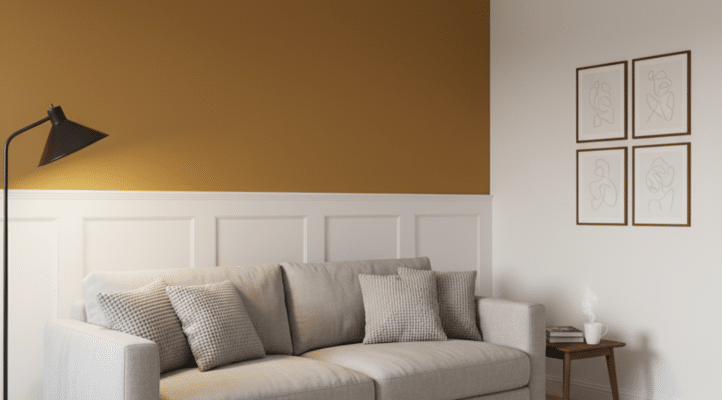 Wainscoting with a Bold Color