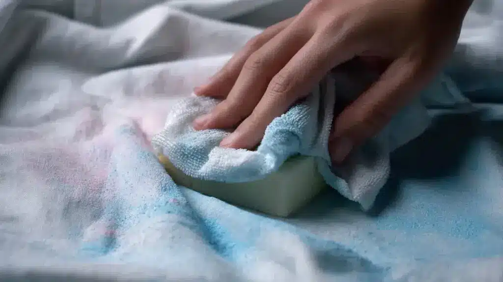 Wipe or Scrub Gently