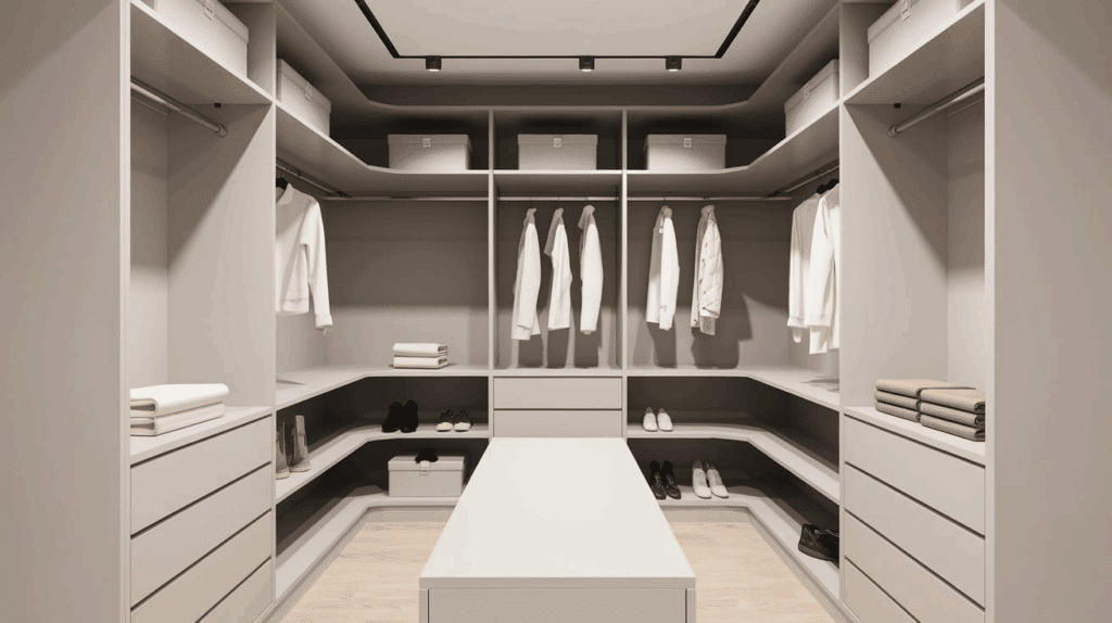 Corner Shelves Walk-in